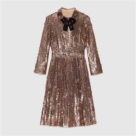 gucci sequin bow dress|Gucci Dresses for Women .